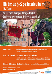 Aufruf zum Sturm aufs Bergedorfer Schloss am 16. Juni 2012
