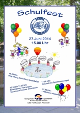 Plakat zum Schulfest Fünfhausen-Warwisch