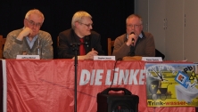 Jeffrey Michel, Stefan Jersch, Rainer Zawislo im Zollenspieker Fährhaus