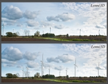 Windpark Altengamme-Horst, Ist- und Planzustand, vom Achterschlag aus gesehen