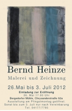 Ausstellungsplakat Bernd Heinze