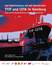 Cover der CAMPACT-Broschüre »TTIP und CETA in Hamburg«