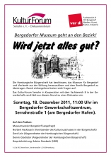 Einladung zur Museumsdiskussion Hamburg-Bergedorf