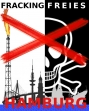 Plakat der Bürgerinitiativen FrackingFreies Hamburg